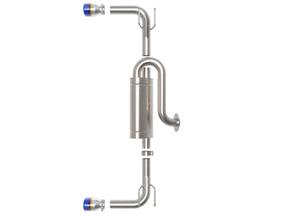 Takeda 3 Inch to 2-1/2 Inch 304 Stainless Steel Axle-Back Exhaust Mazda 3 Hatchback 19-26 L4-2.5L/2.5L (t) aFe Power-6