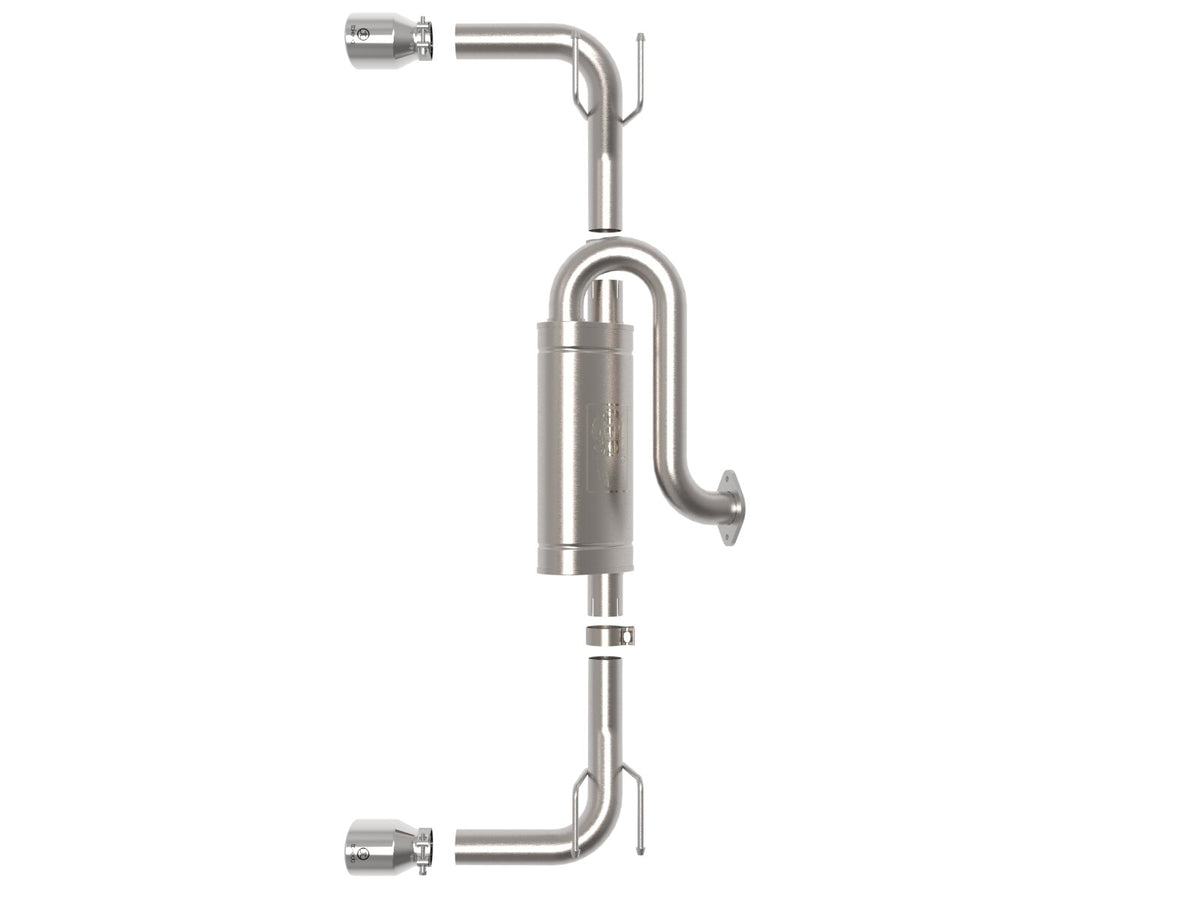 Takeda 3 Inch to 2-1/2 Inch 304 Stainless Steel Axle-Back Exhaust Mazda 3 Hatchback 19-26 L4-2.5L/2.5L (t) aFe Power-1