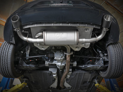 Takeda 3 Inch to 2-1/2 Inch 304 Stainless Steel Axle-Back Exhaust Mazda 3 Hatchback 19-26 L4-2.5L/2.5L (t) aFe Power-4