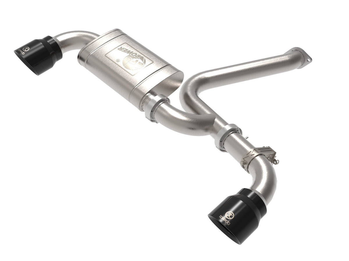 Takeda 3 Inch 304 Stainless Steel Axle-Back Exhaust w/ Tips Hyundai Kona N 22-23 L4-2.0L (t) aFe Power-4