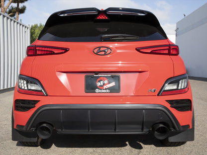 Takeda 3 Inch 304 Stainless Steel Cat-Back Exhaust w/ Tips Hyundai Kona N 22-23 L4-2.0L (t) aFe Power-6