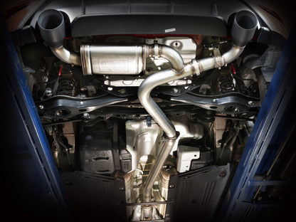Takeda 3 Inch 304 Stainless Steel Cat-Back Exhaust w/ Tips Hyundai Kona N 22-23 L4-2.0L (t) aFe Power-7