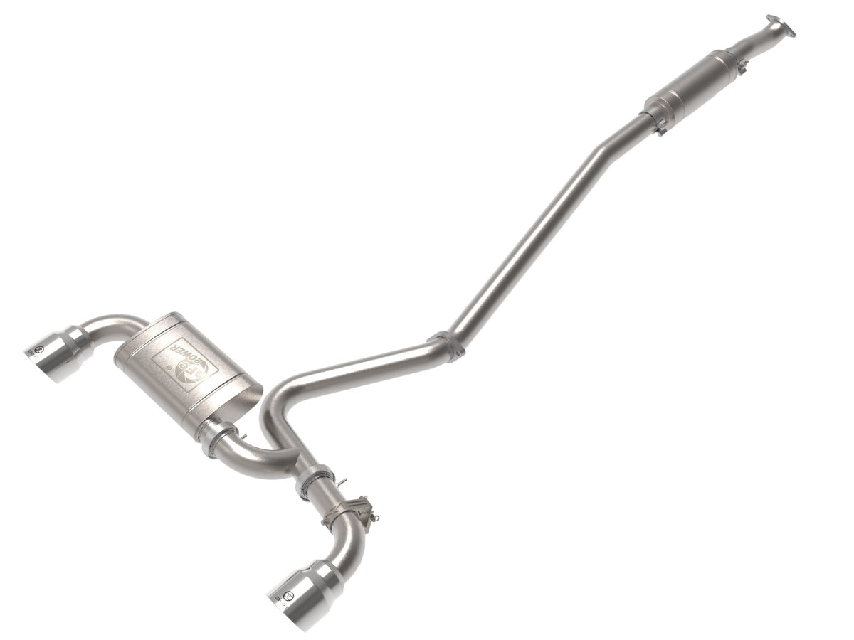 Takeda 3 Inch 304 Stainless Steel Cat-Back Exhaust w/ Tips Hyundai Kona N 22-23 L4-2.0L (t) aFe Power