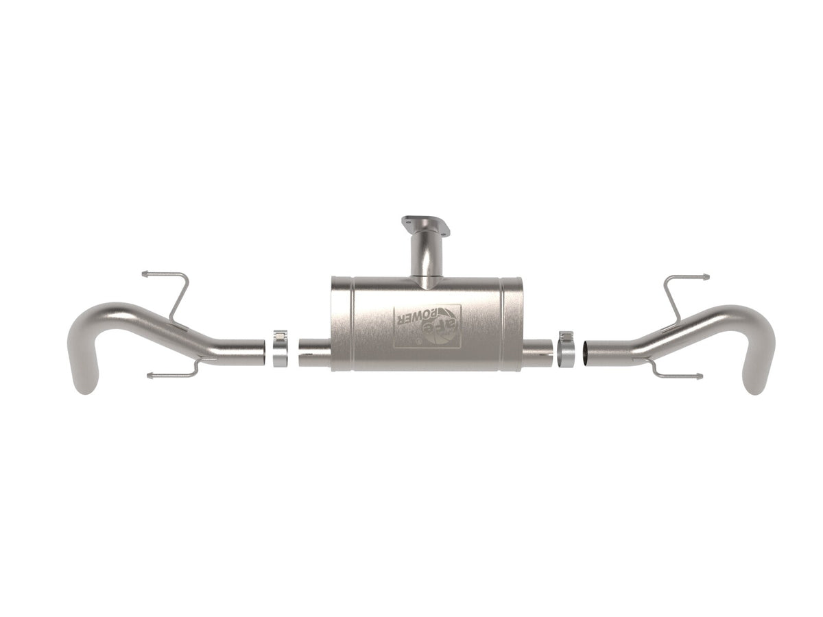 Takeda 2-1/2 Inch 304 Stainless Steel Axle-Back Hi-Tuck Exhaust System Mazda Cx-90 24-26 L4/L6 aFe Power-1