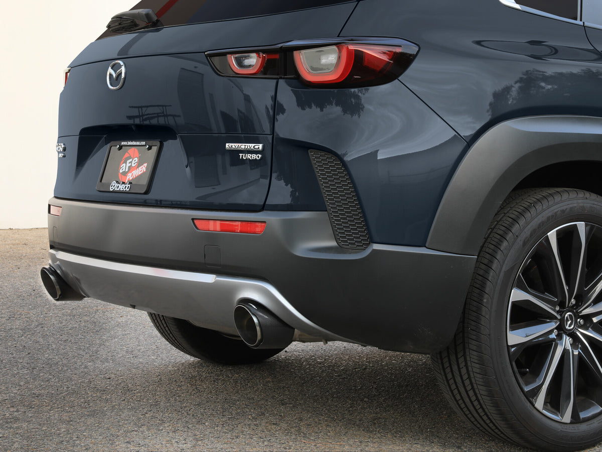Takeda 2-1/2 Inch 304 Stainless Steel Axle-Back Exhaust System w/ Carbon Tip Mazda Cx-50 23-26 L4-2.5L/2.5L (t) aFe Power-4
