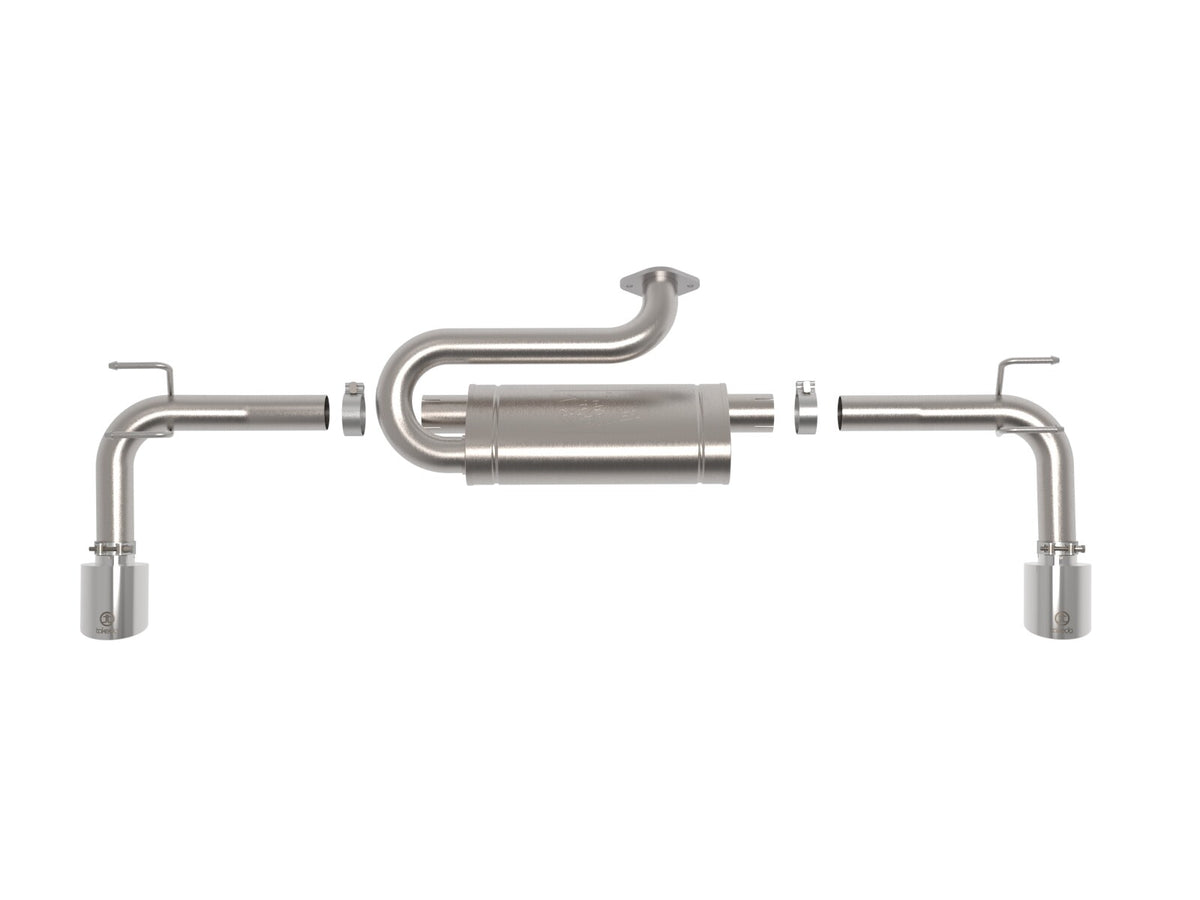 Takeda 2-1/2 Inch 304 Stainless Steel Axle-Back Exhaust System w/ Tip Mazda Cx-50 23-26 L4-2.5L/2.5L (t) aFe Power-3
