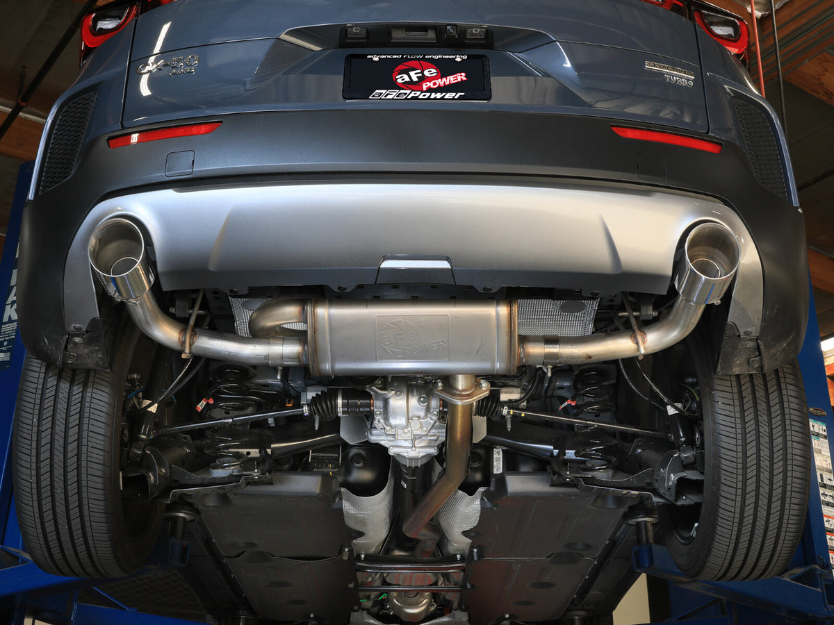 Takeda 2-1/2 Inch 304 Stainless Steel Axle-Back Exhaust System w/ Tip Mazda Cx-50 23-26 L4-2.5L/2.5L (t) aFe Power-6