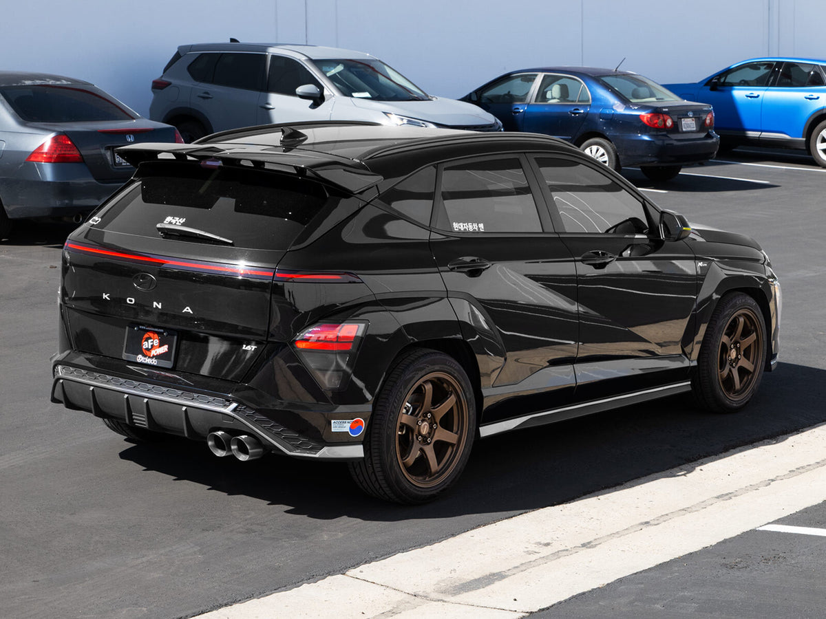 Takeda 2-1/2 Inch 304 Stainless Steel Axle-Back Exhaust System w/ Tips Hyundai Kona N Line 24-25 L4-1.6L (t) FWD aFe Power-9