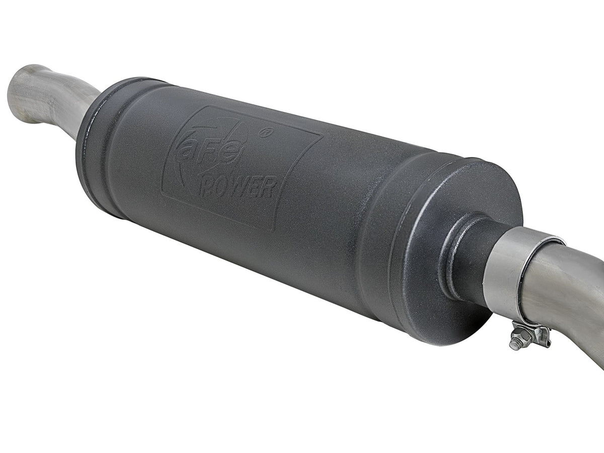 Rebel Series 2-1/2 Inch 304 Stainless Steel Cat-Back Exhaust w/ Polished Tip Jeep Wrangler (Jl) 18-26 V6-3.6L Rear center aFe Power-2