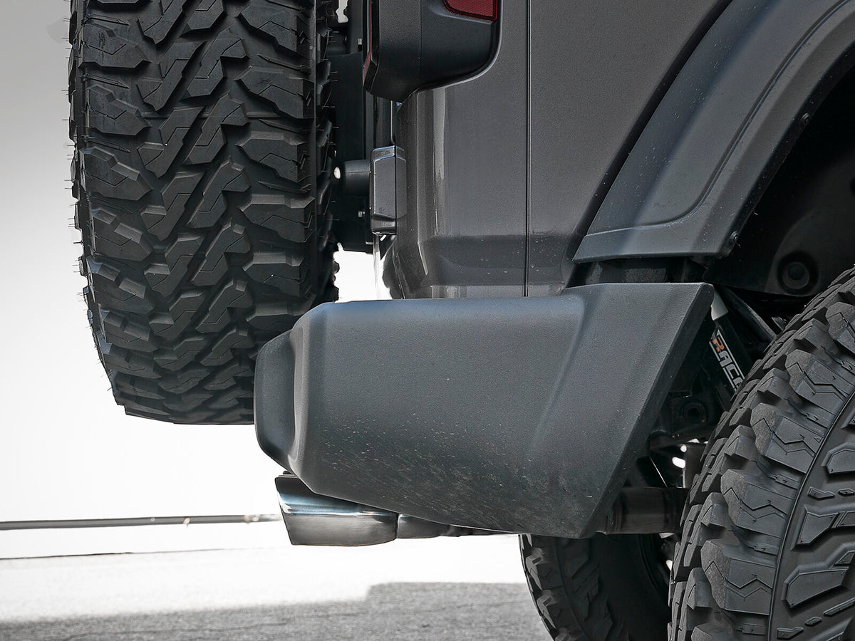 Rebel Series 2-1/2 Inch 304 Stainless Steel Cat-Back Exhaust w/ Polished Tip Jeep Wrangler (Jl) 18-26 V6-3.6L Rear center aFe Power-6