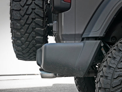 Rebel Series 2-1/2 Inch 304 Stainless Steel Cat-Back Exhaust w/ Polished Tip Jeep Wrangler (Jl) 18-26 V6-3.6L Rear center aFe Power-6
