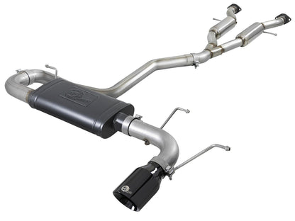 Mach Force-Xp 2-1/2 Inch to 3 Inch 304 Stainless Steel Cat-Back Exhaust w/ Tip Jeep Grand Cherokee (WK2) 14-21 V6-3.6L aFe Power-8