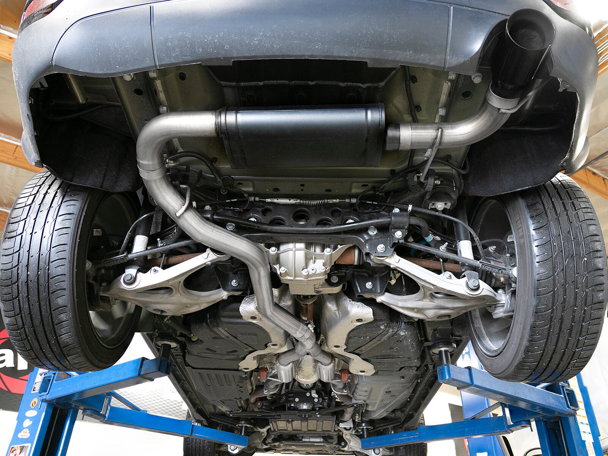 Mach Force-Xp 2-1/2 Inch to 3 Inch 304 Stainless Steel Cat-Back Exhaust w/ Tip Jeep Grand Cherokee (WK2) 14-21 V6-3.6L aFe Power-15