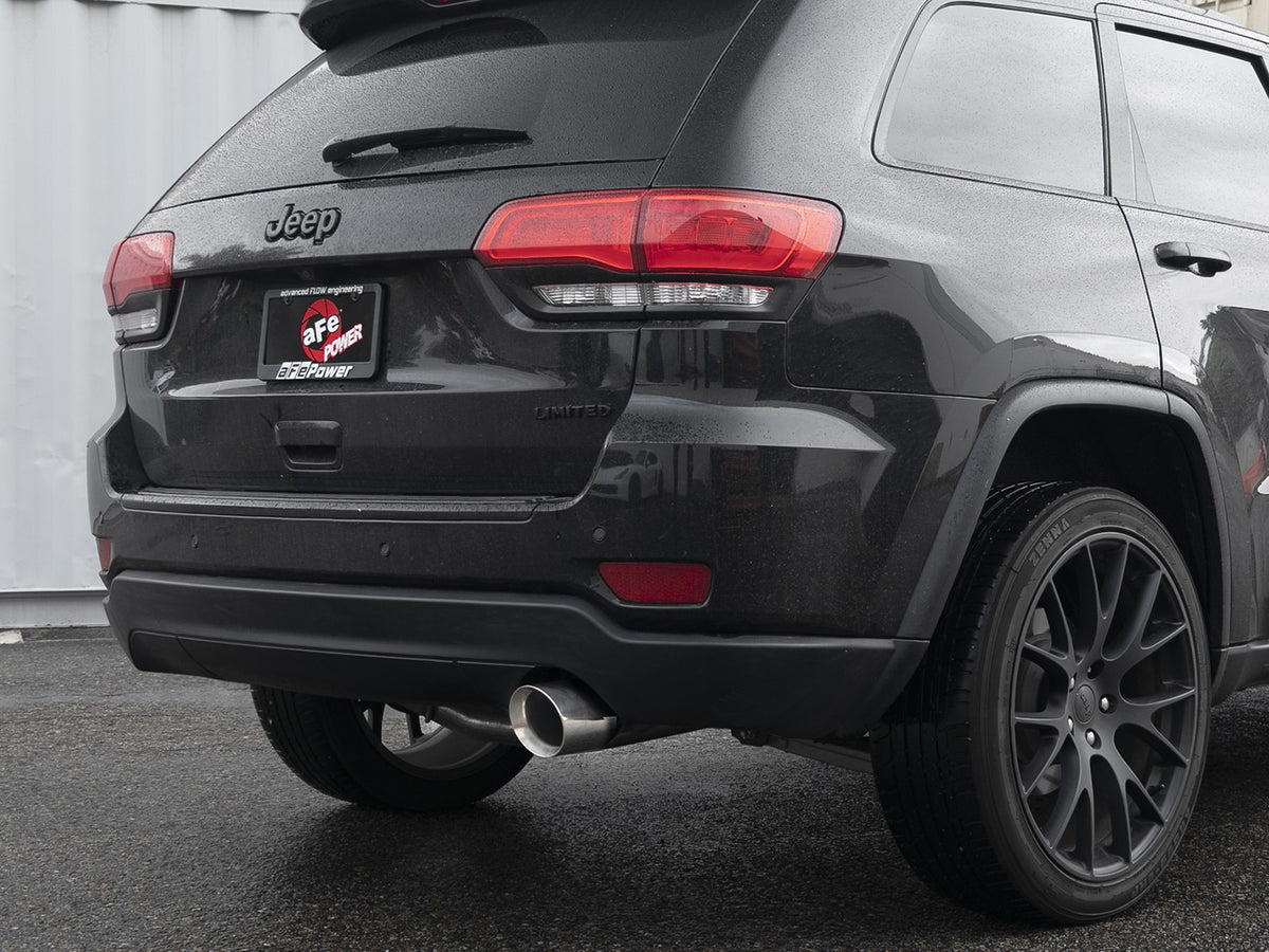 Mach Force-Xp 2-1/2 Inch to 3 Inch 304 Stainless Steel Cat-Back Exhaust w/ Tip Jeep Grand Cherokee (WK2) 14-21 V6-3.6L aFe Power-5