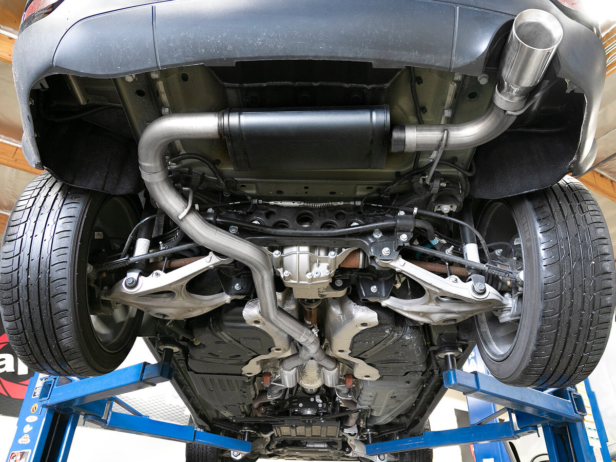 Mach Force-Xp 2-1/2 Inch to 3 Inch 304 Stainless Steel Cat-Back Exhaust w/ Tip Jeep Grand Cherokee (WK2) 14-21 V6-3.6L aFe Power-7