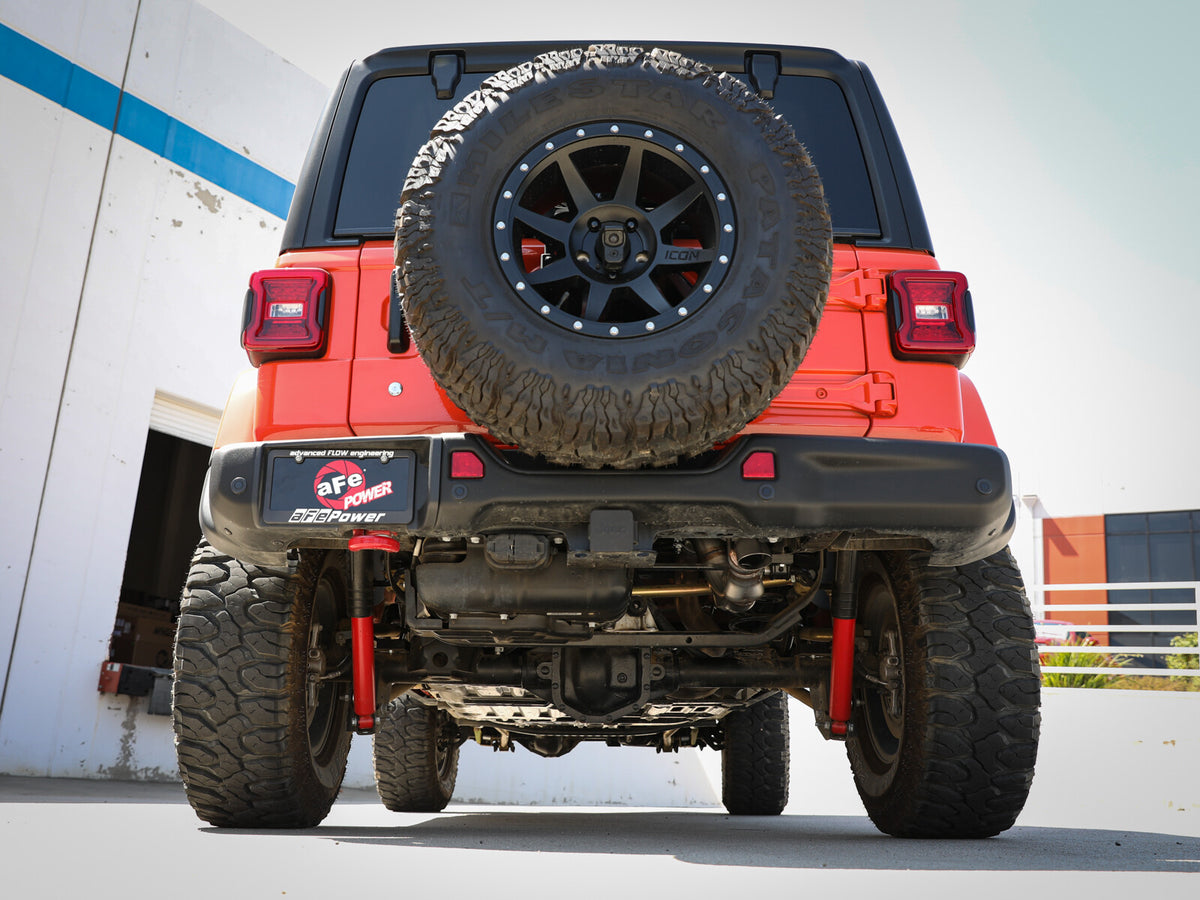 Large Bore-HD 3 Inch 304 Stainless Steel Dpf-Back Hi-Tuck Exhaust System Jeep Wrangler (Jl) 20-23 V6-3.0L (td) EcoDiesel aFe Power-3