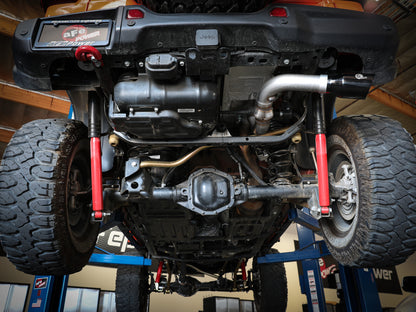 Large Bore-HD 3 Inch 304 Stainless Steel Dpf-Back Exhaust System w/ Tip Jeep Wrangler (Jl) 20-23 V6-3.0L (td) EcoDiesel aFe Power-11