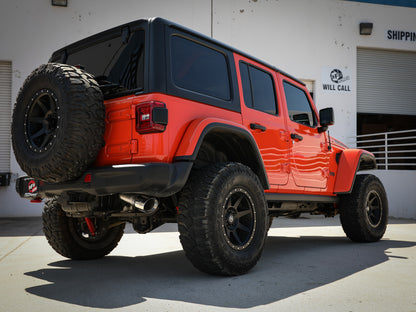 Large Bore-HD 3 Inch 304 Stainless Steel Dpf-Back Exhaust System w/ Tip Jeep Wrangler (Jl) 20-23 V6-3.0L (td) EcoDiesel aFe Power-3