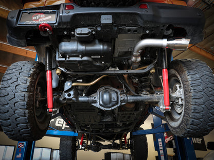 Large Bore-HD 3 Inch 304 Stainless Steel Dpf-Back Exhaust System w/ Tip Jeep Wrangler (Jl) 20-23 V6-3.0L (td) EcoDiesel aFe Power-5