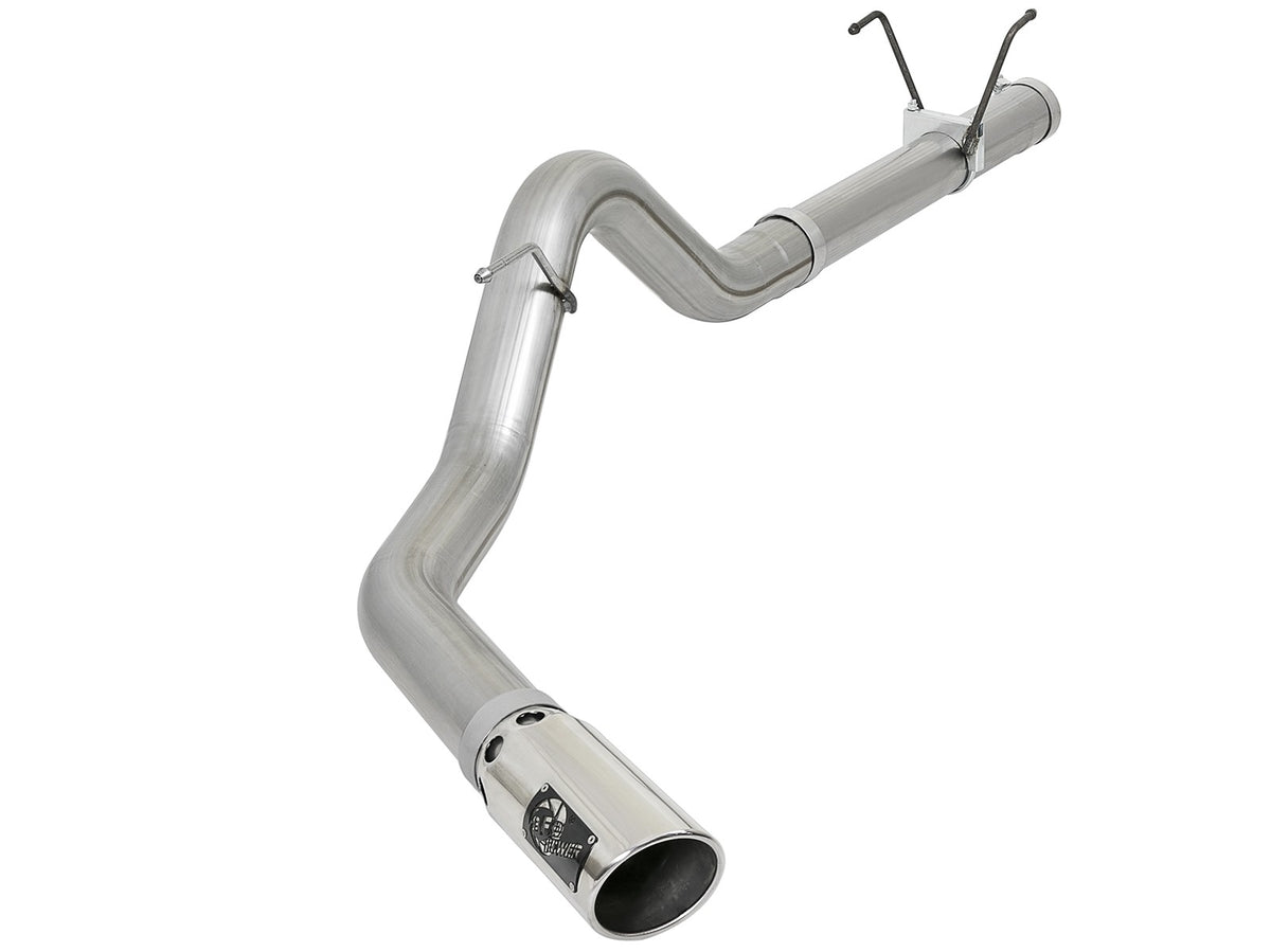 Large Bore-HD 4 Inch 409 Stainless Steel Dpf-Back Exhaust System w/ Tip Dodge Diesel Trucks 07.5-12 L6-6.7L (td) aFe Power