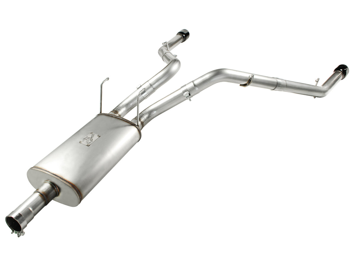Mach Force-Xp 3 Inch Cat-Back Exhaust System with Dual Gloss Black Tips Dodge/Ram 1500 09-18 / Ram 1500 Classic 19-24 V8-5.7L Hemi aFe Power-2