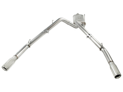 Mach Force-Xp 3 Inch Cat-Back Exhaust System with Dual Polished Tips Dodge/Ram 1500 09-18 Will not fit models with factory single exhaust system V8-5.7L Hemi aFe Power-1
