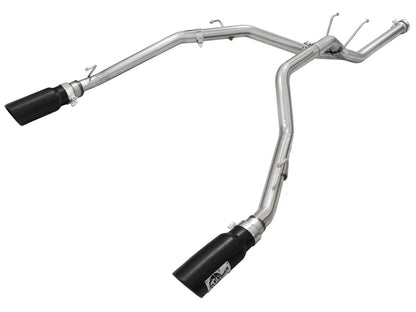 Large Bore-HD 2-1/2 Inch 409 Stainless Steel Dpf-Back Exhaust System w/ Tip Ram 1500 EcoDiesel 14-19 V6-3.0L (td) aFe Power-5