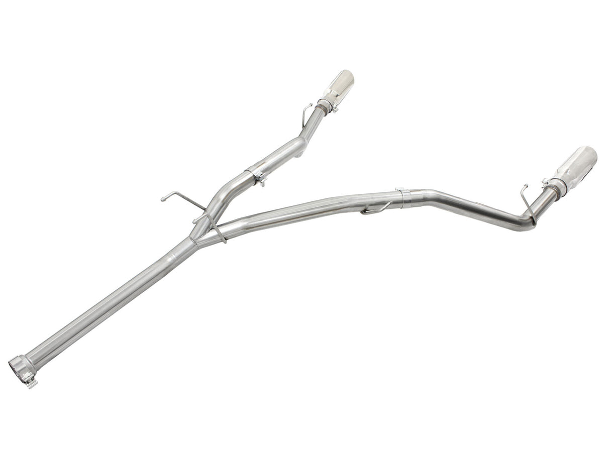 Large Bore-HD 2-1/2 Inch 409 Stainless Steel Dpf-Back Exhaust System w/ Tip Ram 1500 EcoDiesel 14-19 V6-3.0L (td) aFe Power-2