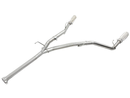 Large Bore-HD 2-1/2 Inch 409 Stainless Steel Dpf-Back Exhaust System w/ Tip Ram 1500 EcoDiesel 14-19 V6-3.0L (td) aFe Power-2