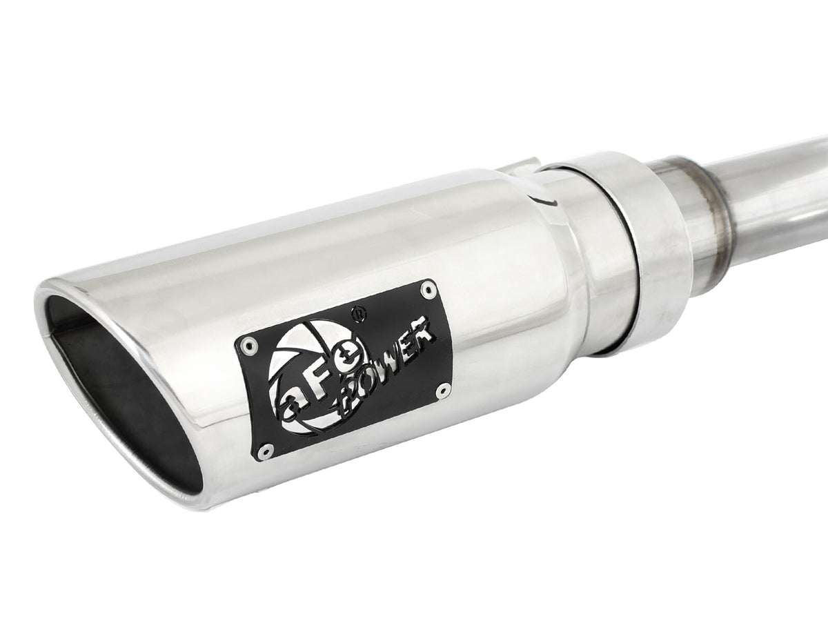 Large Bore-HD 2-1/2 Inch 409 Stainless Steel Dpf-Back Exhaust System w/ Tip Ram 1500 EcoDiesel 14-19 V6-3.0L (td) aFe Power-4