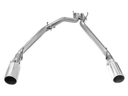 Large Bore-HD 3 Inch 409 Stainless Steel Dpf-Back Exhaust System w/5 Inch Polished Tip Dodge Ram 1500 EcoDiesel 14-19 V6-3.0L (td) aFe Power-1