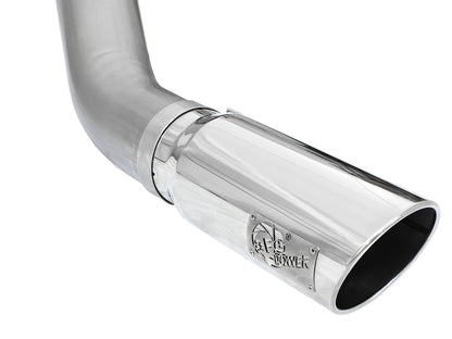 Large Bore-HD 5 Inch 409 Stainless Steel Dpf-Back Exhaust System w/Polished Tip Dodge Ram Diesel Trucks 13-18 L6-6.7L (td) Leaf/Coil Spring Suspension aFe Power-5