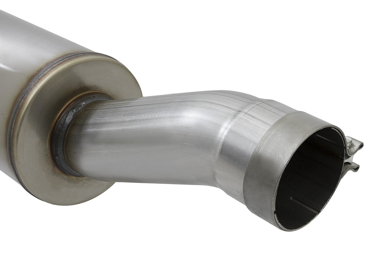 Rebel Series 3-1/2 Inch Stainless Steel Cat-Back Exhaust System w/ Tip Ram 2500/3500 14-18 V8-6.4L Hemi aFe Power-3
