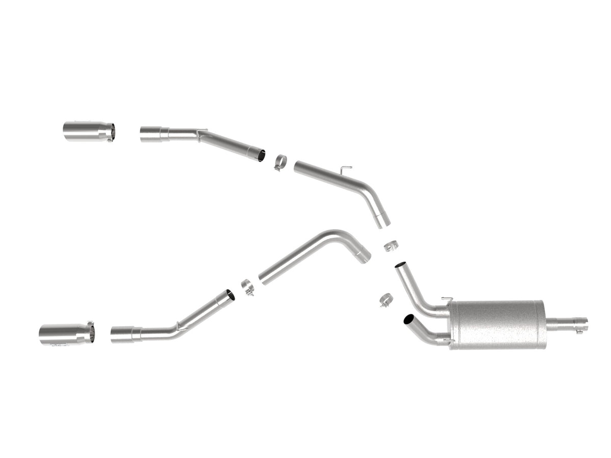 Apollo GT Series 3 Inch 409 Stainless Steel Cat-Back Exhaust System w/ Tip Dodge/Ram 1500 09-18 / Ram 1500 Classic 19-24 V8-5.7L Hemi aFe Power-3