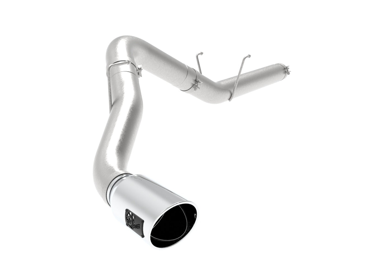 Large Bore-HD 5 Inch 409 Stainless Steel Dpf-Back Exhaust System w/ Tip Ram Diesel Trucks 19-26 L6-6.7L (td) Slant Cut aFe Power