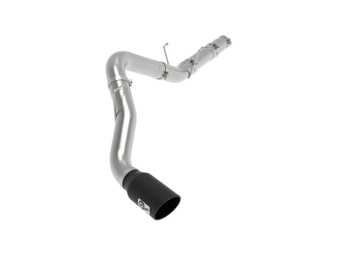 Large Bore-HD 5 Inch 409 Stainless Steel Dpf-Back Exhaust System w/ Tip Ram Diesel Trucks 19-26 L6-6.7L (td) Slash Cut aFe Power-4