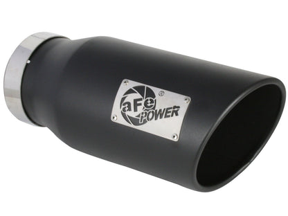 Large Bore-HD 5 Inch 409 Stainless Steel Dpf-Back Exhaust System w/ Tip Ram Diesel Trucks 19-26 L6-6.7L (td) Slash Cut aFe Power-5