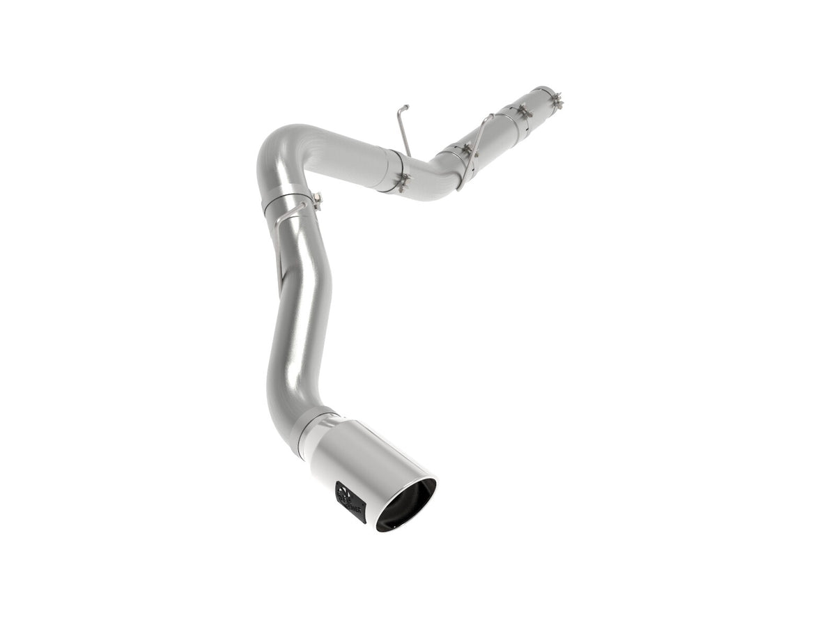 Large Bore-HD 5 Inch 409 Stainless Steel Dpf-Back Exhaust System w/ Tip Ram Diesel Trucks 19-26 L6-6.7L (td) Slash Cut aFe Power