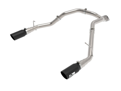 Large Bore-HD 3 Inch 409 Stainless Steel Dpf-Back Exhaust System w/ Tip Ram 1500 20-23 V6-3.0L (td) aFe Power-6