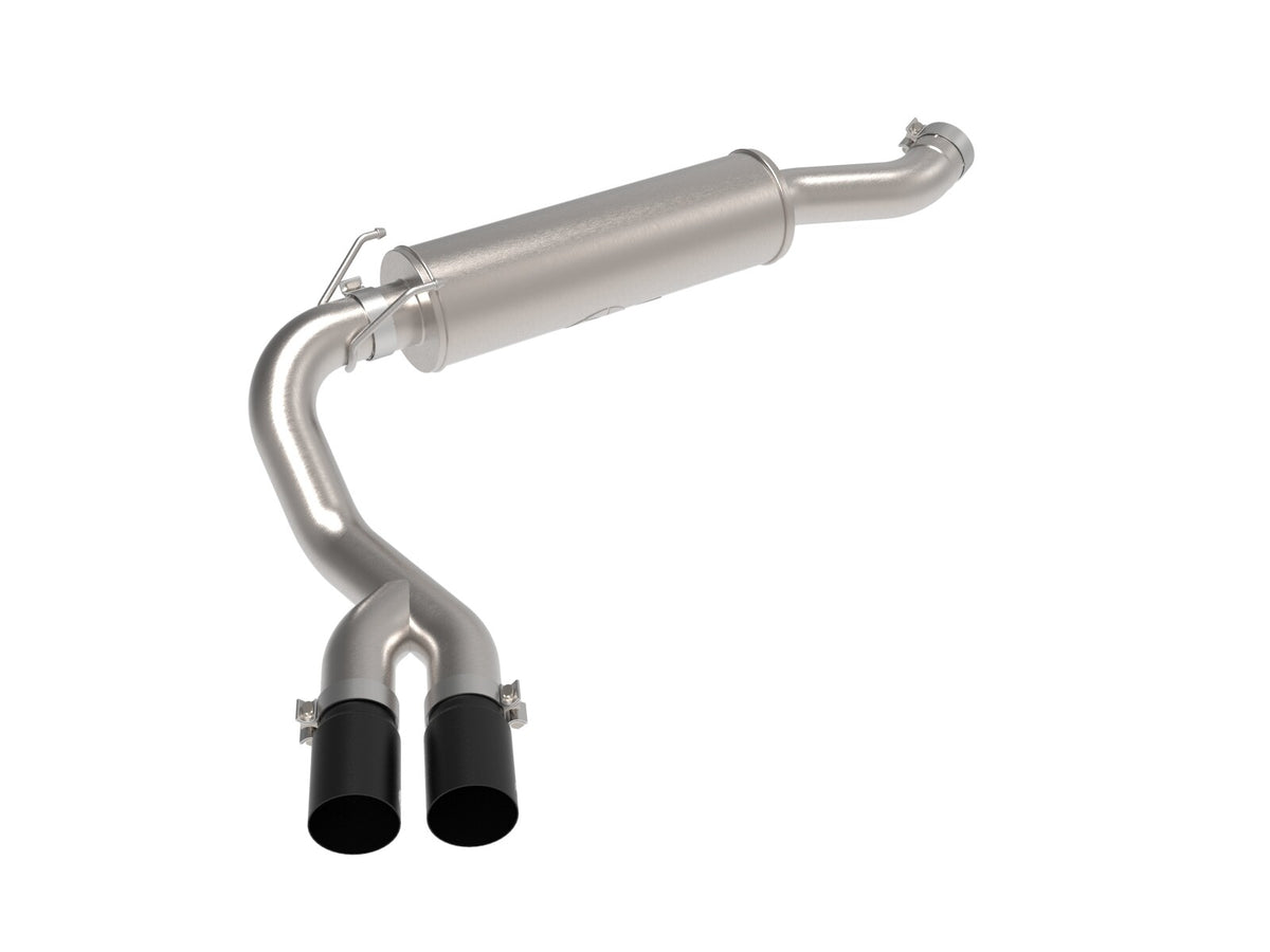Rebel Series 3-1/2 Inch Stainless Steel Cat-Back Exhaust System w/ Tip Ram Trucks 19-22 V8-6.4L Hemi aFe Power-4