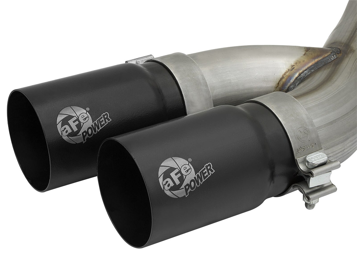 Rebel Series 3-1/2 Inch Stainless Steel Cat-Back Exhaust System w/ Tip Ram Trucks 19-22 V8-6.4L Hemi aFe Power-5