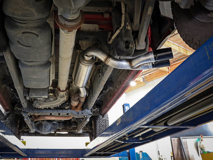 Rebel Series 3-1/2 Inch Stainless Steel Cat-Back Exhaust System w/ Tip Ram Trucks 19-22 V8-6.4L Hemi aFe Power-7
