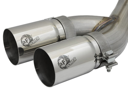 Rebel Series 3-1/2 Inch Stainless Steel Cat-Back Exhaust System w/ Tip Ram Trucks 19-22 V8-6.4L Hemi aFe Power-1