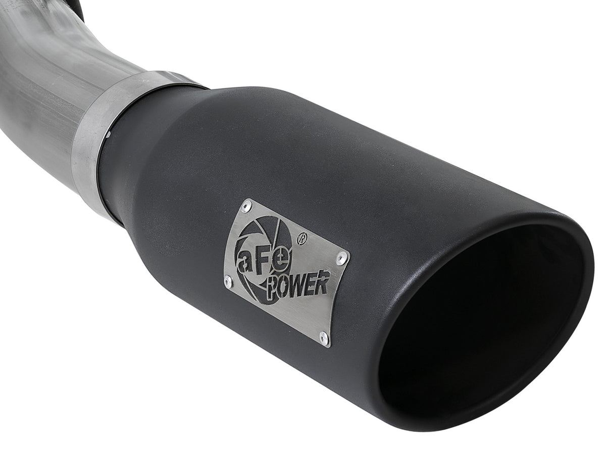 Large Bore-HD 4 Inch 409 Stainless Steel Turbo-Back Exhaust System w/ Tip Ford Excursion 00-03 V8-7.3L (td) aFe Power-7