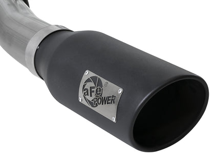 Large Bore-HD 4 Inch 409 Stainless Steel Turbo-Back Exhaust System w/ Tip Ford Excursion 00-03 V8-7.3L (td) aFe Power-7