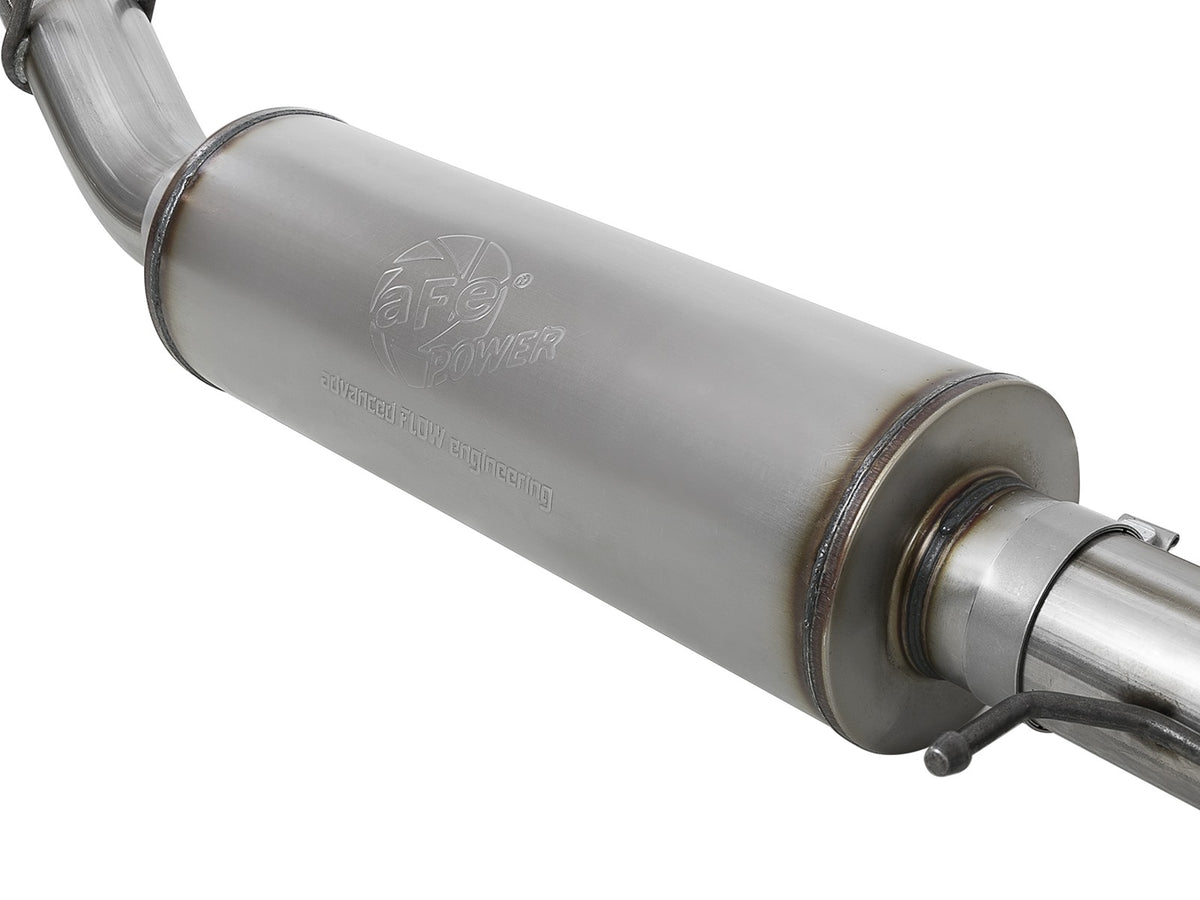 Large Bore-HD 4 Inch 409 Stainless Steel Turbo-Back Exhaust System w/ Tip Ford Excursion 00-03 V8-7.3L (td) aFe Power-8