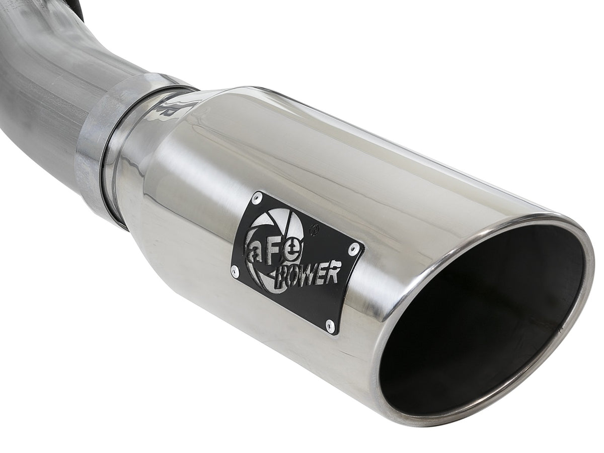Large Bore-HD 4 Inch 409 Stainless Steel Turbo-Back Exhaust System w/ Tip Ford Excursion 00-03 V8-7.3L (td) aFe Power-1