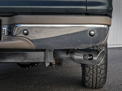 Large Bore-HD 4 Inch 409 Stainless Steel Turbo-Back Exhaust System w/ Tip Ford Excursion 00-03 V8-7.3L (td) aFe Power-4