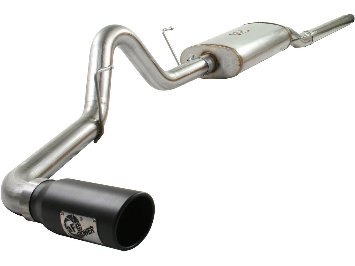 Mach Force-Xp 3 Inch 409 Stainless Steel Cat-Back Exhaust System w/Black Tip Ford F-150 04-08 V8-4.6/5.4L aFe Power