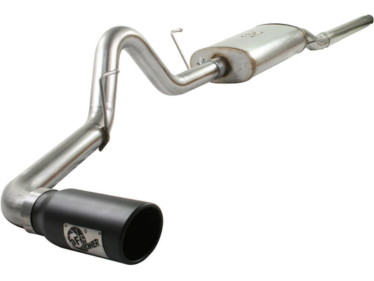 Mach Force-Xp 3 Inch 409 Stainless Steel Cat-Back Exhaust System w/Black Tip Ford F-150 04-08 V8-4.6/5.4L aFe Power